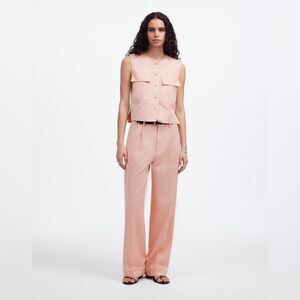 NWT Madewell The Slouchy Straight Pant -Pale Blush sz14